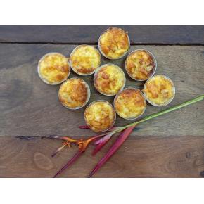 MINI QUICHE DE ABACAXI COM QUEIJO - 6 UNIDADES - congelado