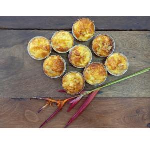 MINI QUICHE DE ABACAXI COM QUEIJO - 6 UNIDADES - congelado