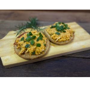 MINI PIZZA DE FRANGO SEM TRIGO E SEM LEITE - 2 UNIDADES - congelado